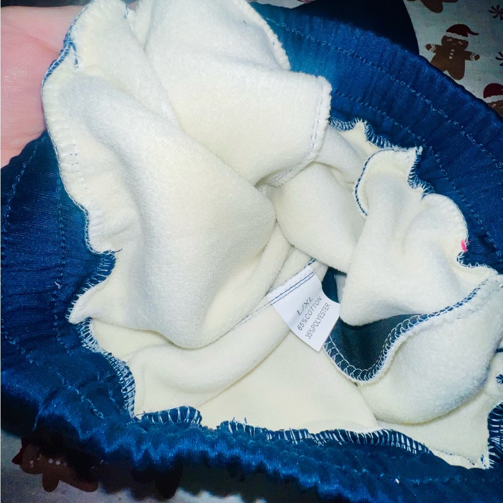 Nwt Navy Joggers With Bear Patch - image 6